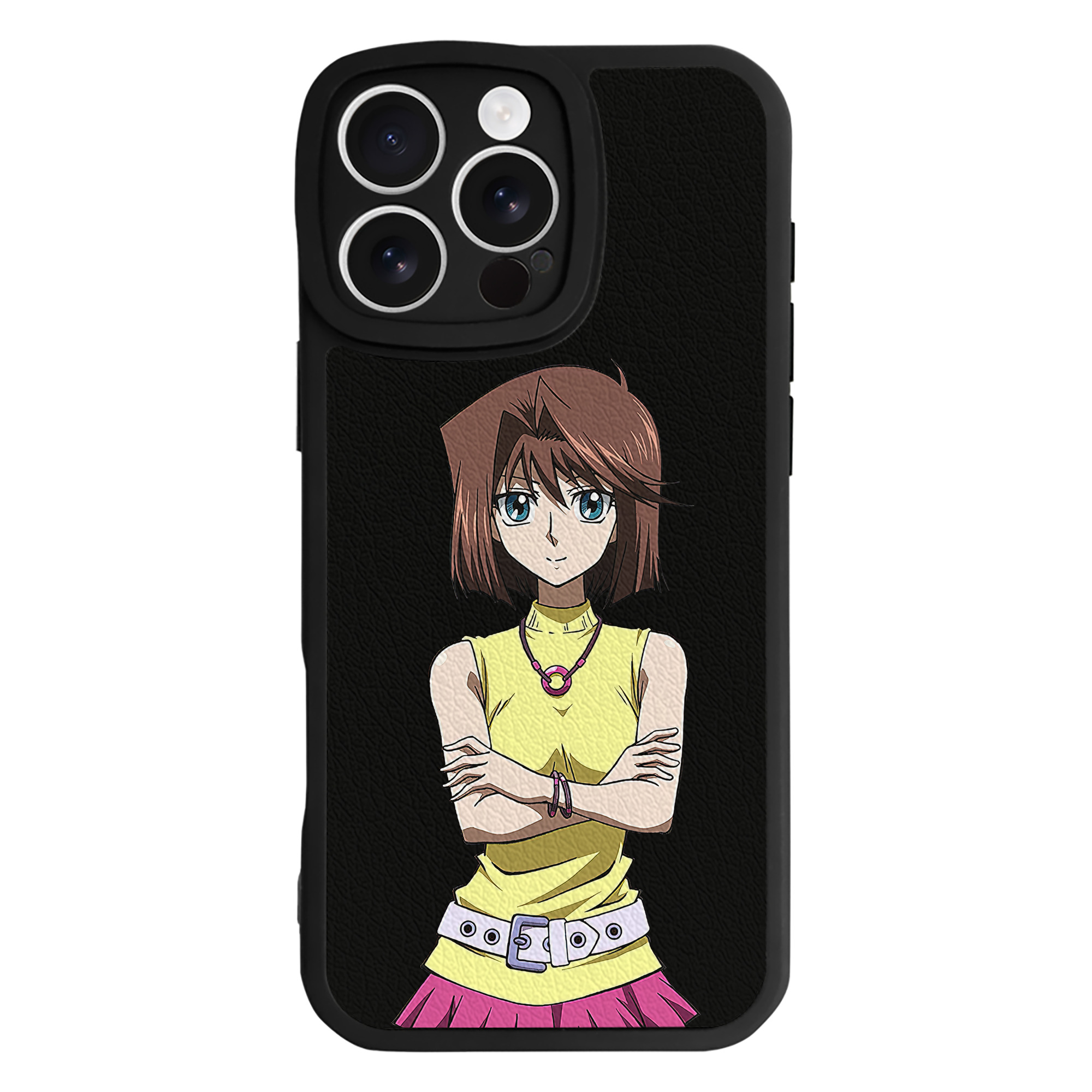（画像用） 遊☆戯☆王 Yu-Gi-Oh! 【iPhone 16シリーズ対応】シリコンスマホケース（レザー調） 材質：シリコン